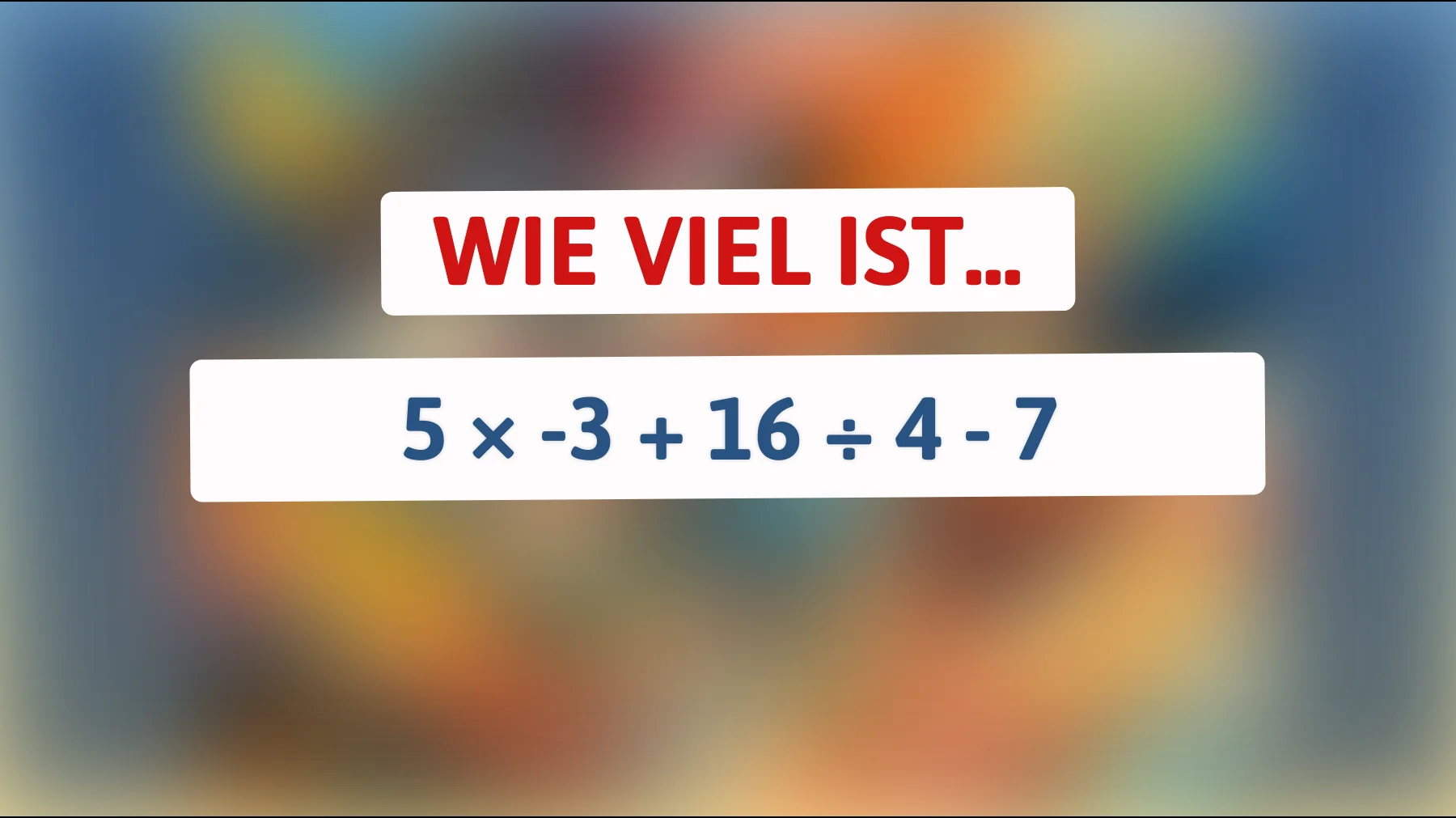 97 % rechnen hier falsch – schaffst du diese einfache Gleichung wirklich?"