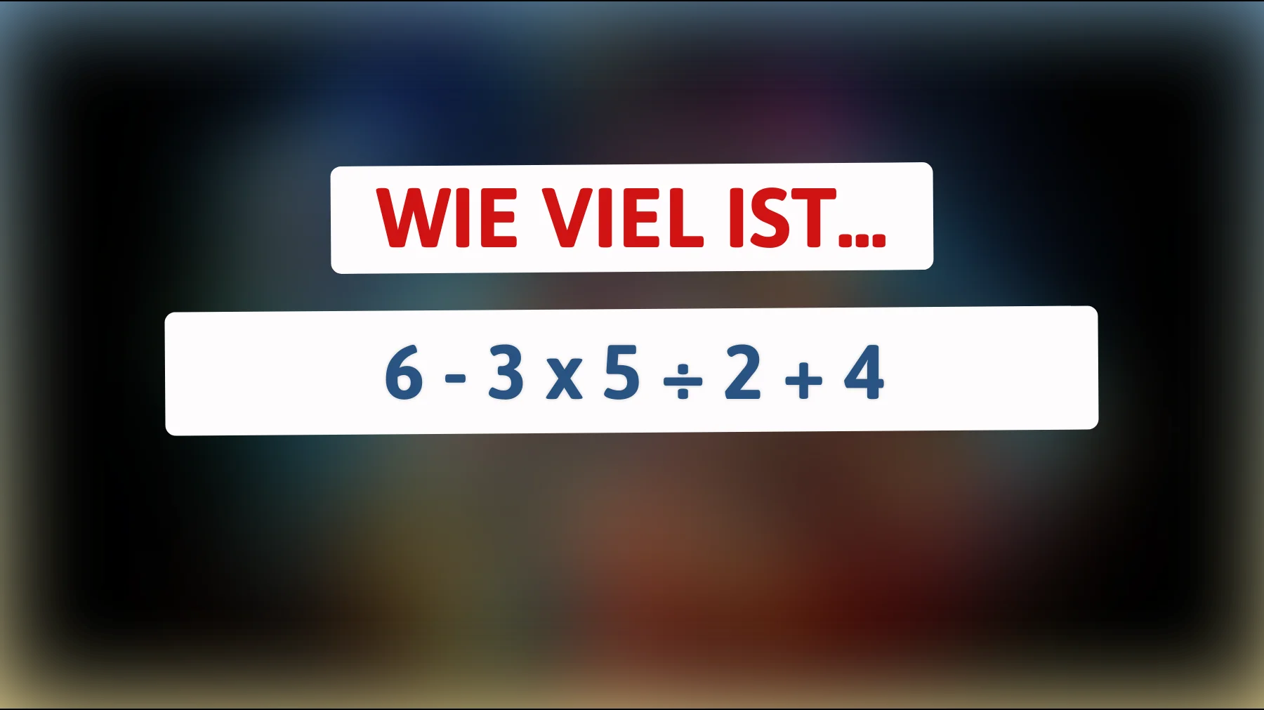Dieses Rätsel durchschauen nur 1% der Menschen: Kannst du die richtige Antwort auf diese knifflige Aufgabe finden?"