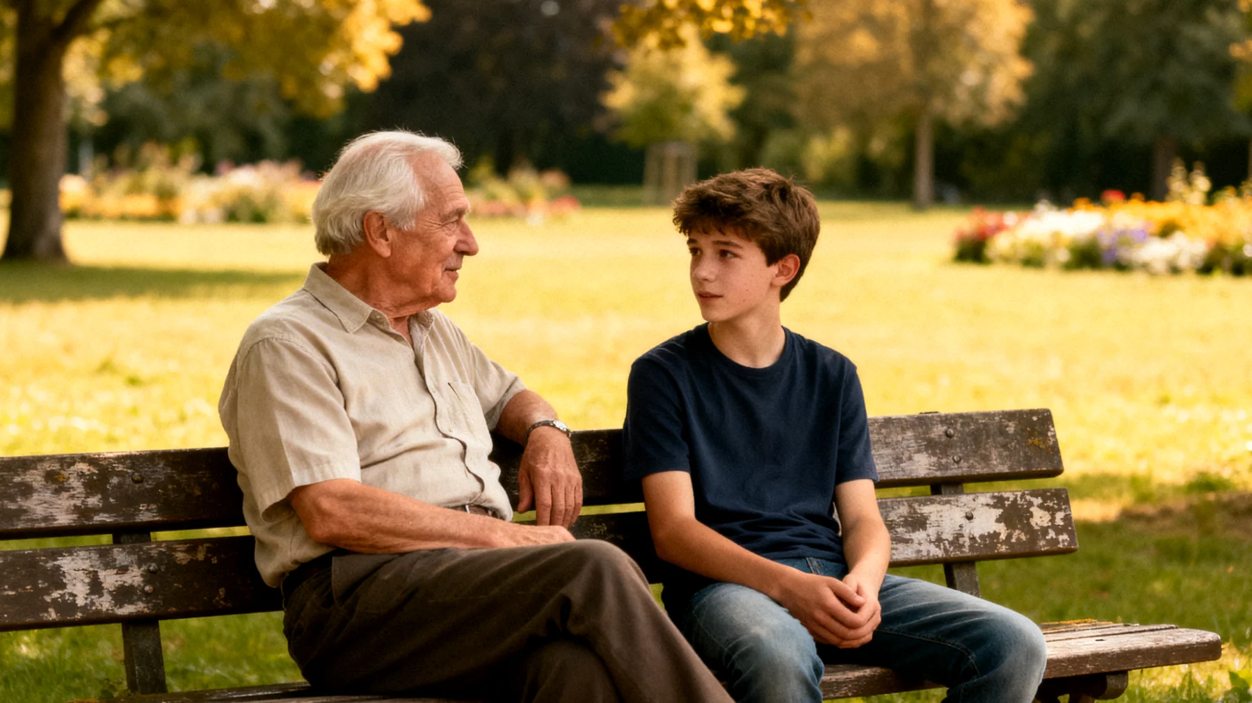 Der Großvater beobachtet, dass sein Teenager-Enkel bei der kleinsten Niederlage oder Enttäuschung – sei es beim Sport, in der Schule oder im Freundeskreis – sofort ausrastet, aufgibt oder sich aggressiv verhält. Der Großvater weiß nicht, wie er ihm helfen soll, ruhig zu bleiben und mit Misserfolgen konstruktiv umzugehen, ohne dabei als altmodisch oder unverständlich wahrgenommen zu werden."