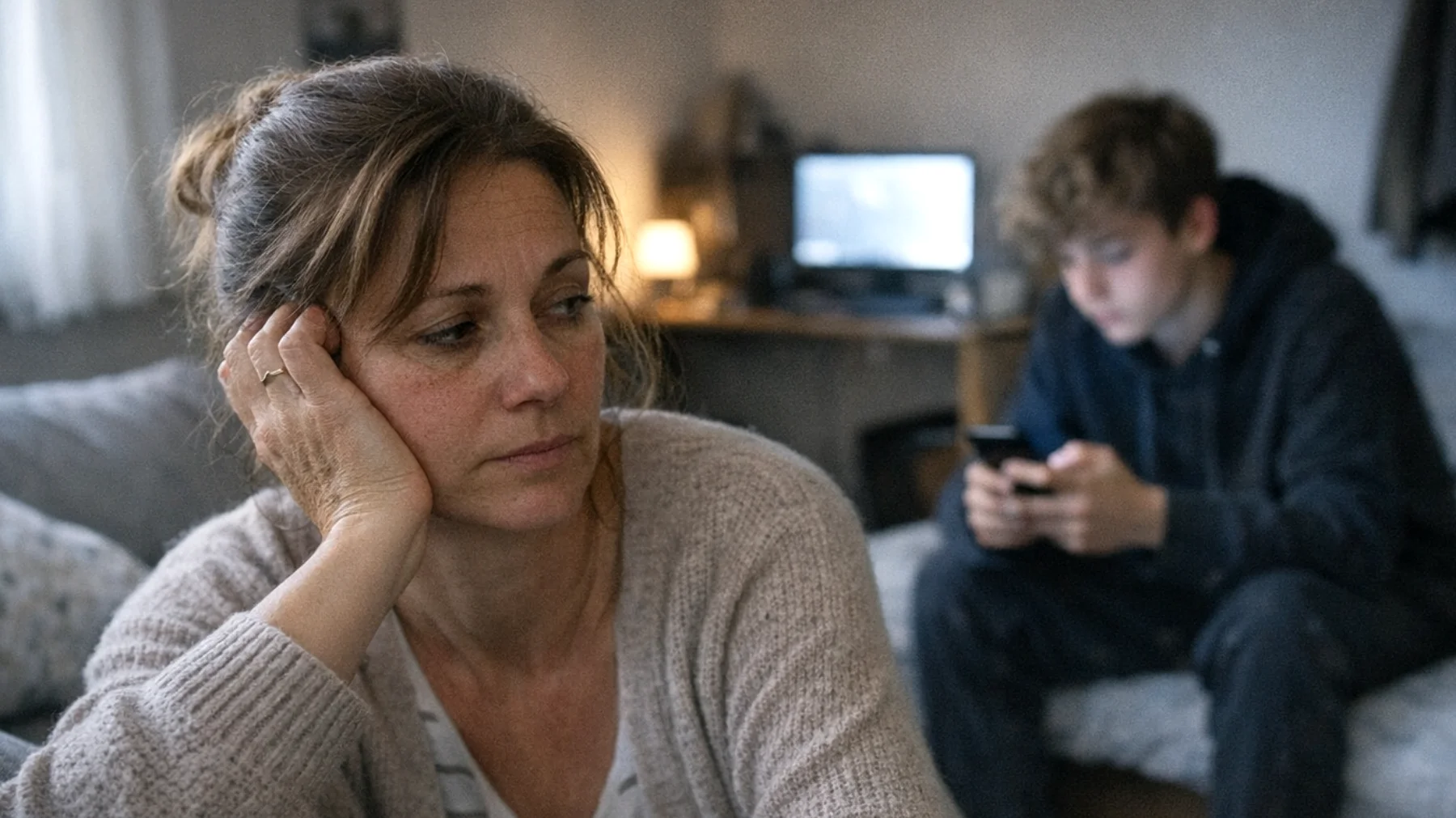 Die Mutter beobachtet, dass ihre Jugendlichen zunehmend schüchtern und sozial isoliert sind – sie meiden Treffen mit Gleichaltrigen, ziehen sich nach der Schule sofort zurück und zeigen wenig Interesse daran, neue Freundschaften zu knüpfen oder bestehende zu pflegen."