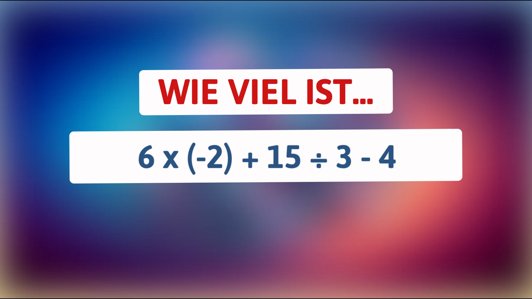 Nur die Schlauesten lösen das: Schaffst du diese einfache Rechnung wirklich richtig?"