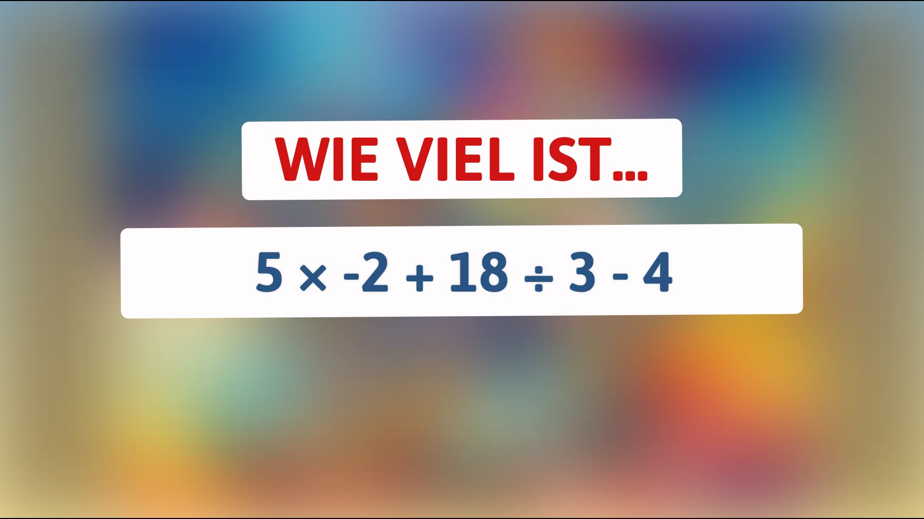 Nur echte Denker schaffen das: Kannst du diese einfache Rechnung richtig lösen?"
