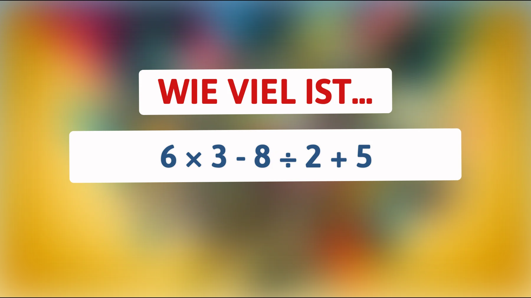 schaffst du dieses simple mathe-rätsel ohne fehler? die meisten liegen falsch 😳"