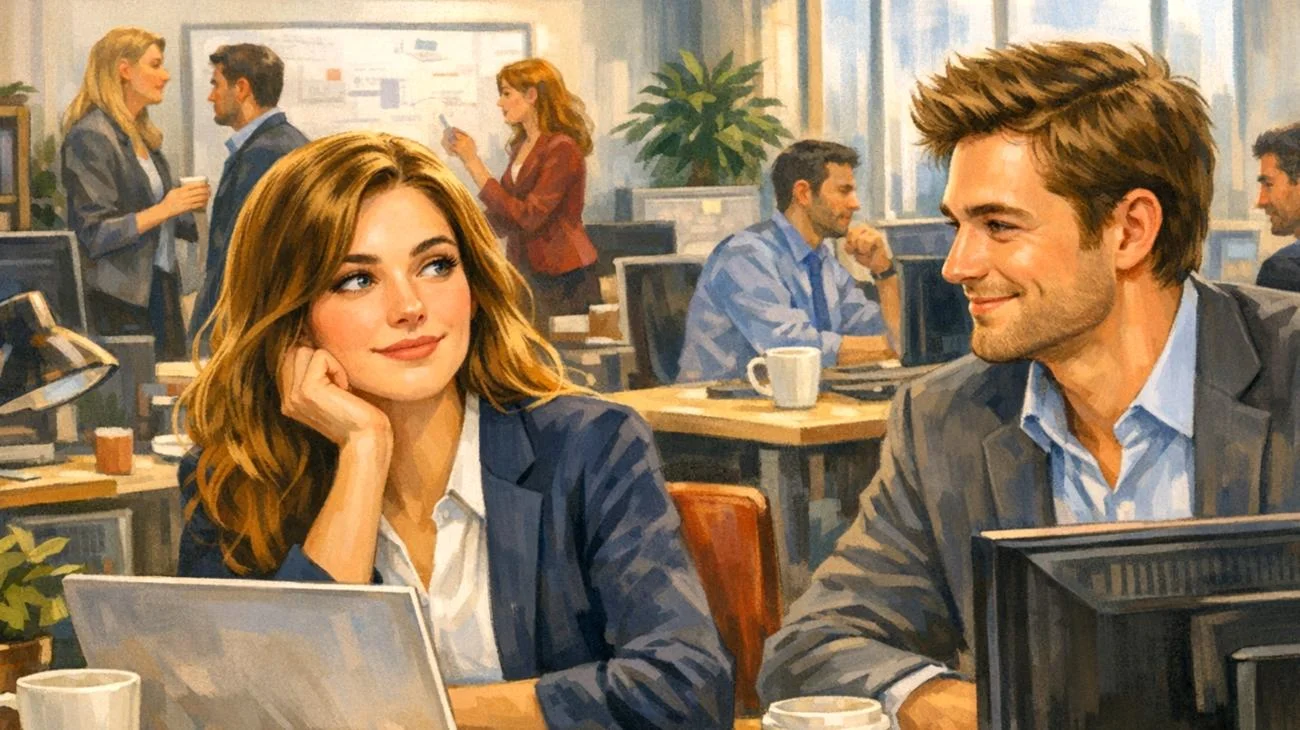 Büroromanze: Das musst du wissen, bevor du dich auf eine Beziehung mit einem Kollegen einlässt, laut Psychologie2026-04-10T13:06:14.688Z"