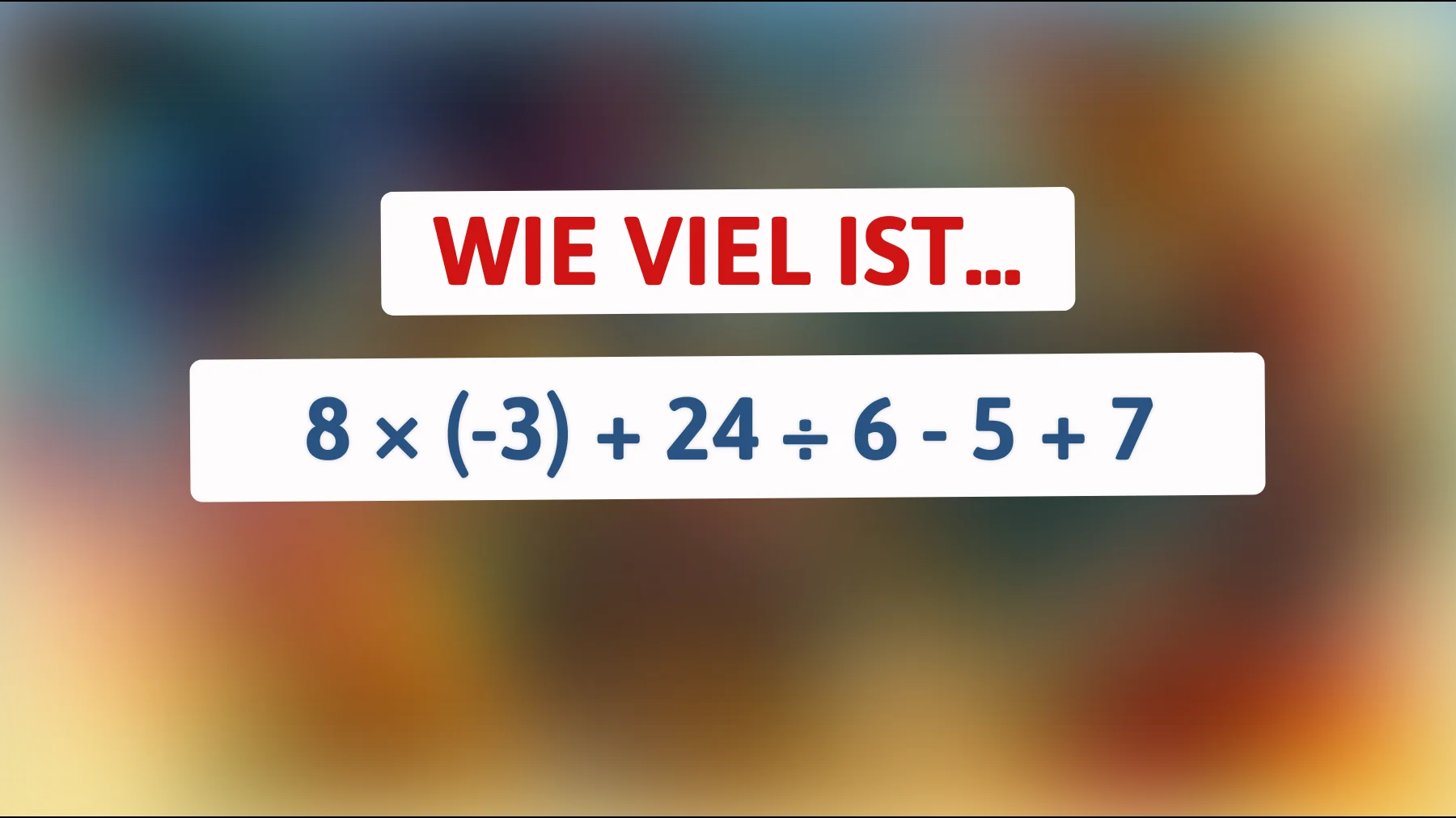 Dieses einfache Mathe-Rätsel scheitern 90 % – schaffst du das Ergebnis im Kopf?"