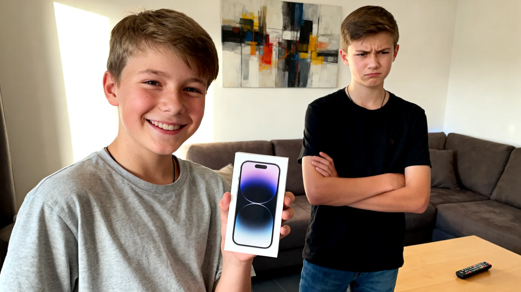 Die Eltern kämpfen damit, wie sie mit der intensiven Eifersucht und Rivalität zwischen ihren Jugendlichen umgehen sollen, da ständige Vergleiche, Streitigkeiten um Aufmerksamkeit und das Gefühl, ungerecht behandelt zu werden, das Familienklima stark belasten."