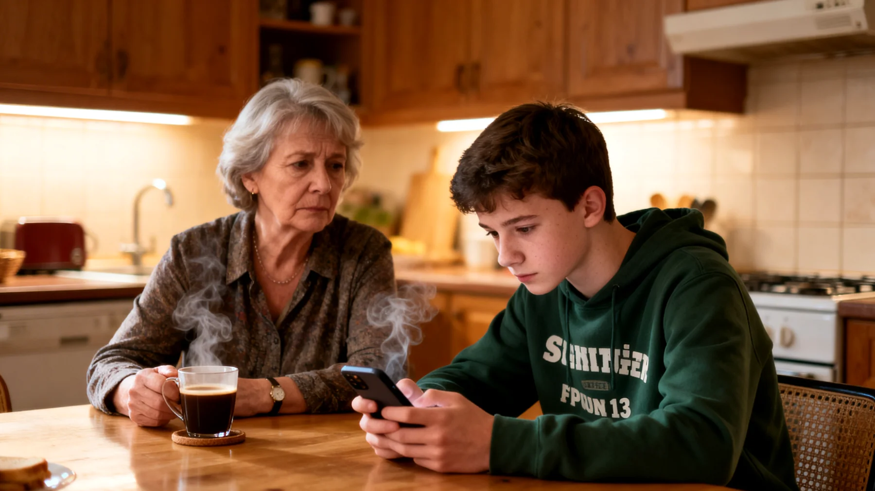Die Großeltern fühlen sich emotional von ihren jugendlichen Enkeln distanziert und haben Schwierigkeiten, ein offenes und tiefes Gespräch zu führen. Die Jugendlichen öffnen sich kaum, teilen ihre Gefühle, Sorgen oder inneren Erlebnisse nicht mit und ziehen sich zunehmend zurück, was bei den Großeltern ein Gefühl der Hilflosigkeit, des Nicht-Verstandenwerdens und der emotionalen Entfremdung erzeugt."