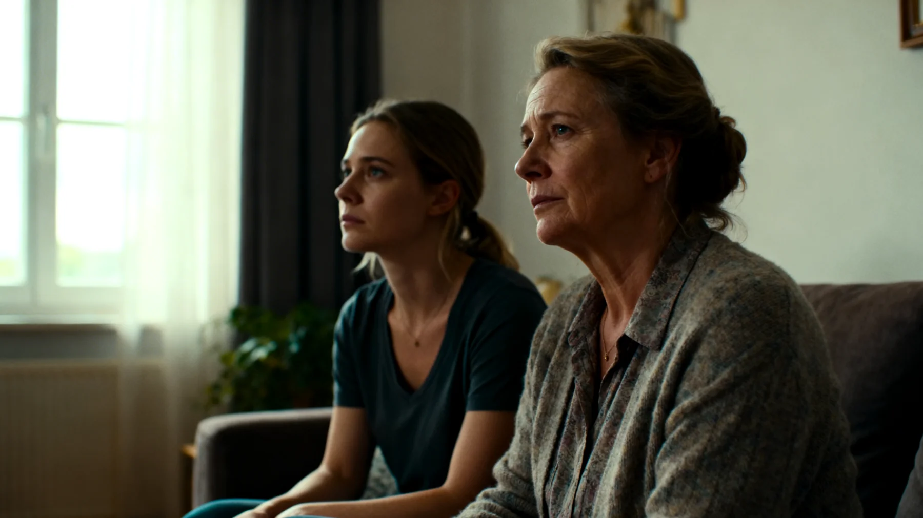 Die Mutter fühlt sich schuldig, weil sie aufgrund von Arbeit und Alltagsverpflichtungen kaum echte Qualitätszeit mit ihren erwachsenen Kindern verbringt. Die wenigen gemeinsamen Momente sind oft oberflächlich oder vom Stress des Alltags geprägt, was zu einer zunehmenden emotionalen Distanz führt."