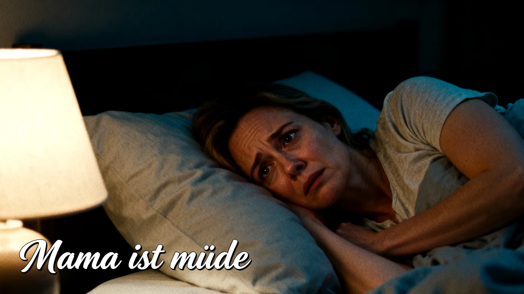 Die Mutter fühlt sich schuldig, weil sie glaubt, nicht genug Zeit und Energie für ihre kleinen Kinder aufzubringen. Durch Arbeit, Haushalt und alltäglichen Stress hat sie das Gefühl, eine 'schlechte Mutter' zu sein, obwohl sie ihr Bestes gibt. Diese Schuldgefühle belasten sie emotional stark und beeinflussen ihre Interaktionen mit den Kindern negativ."