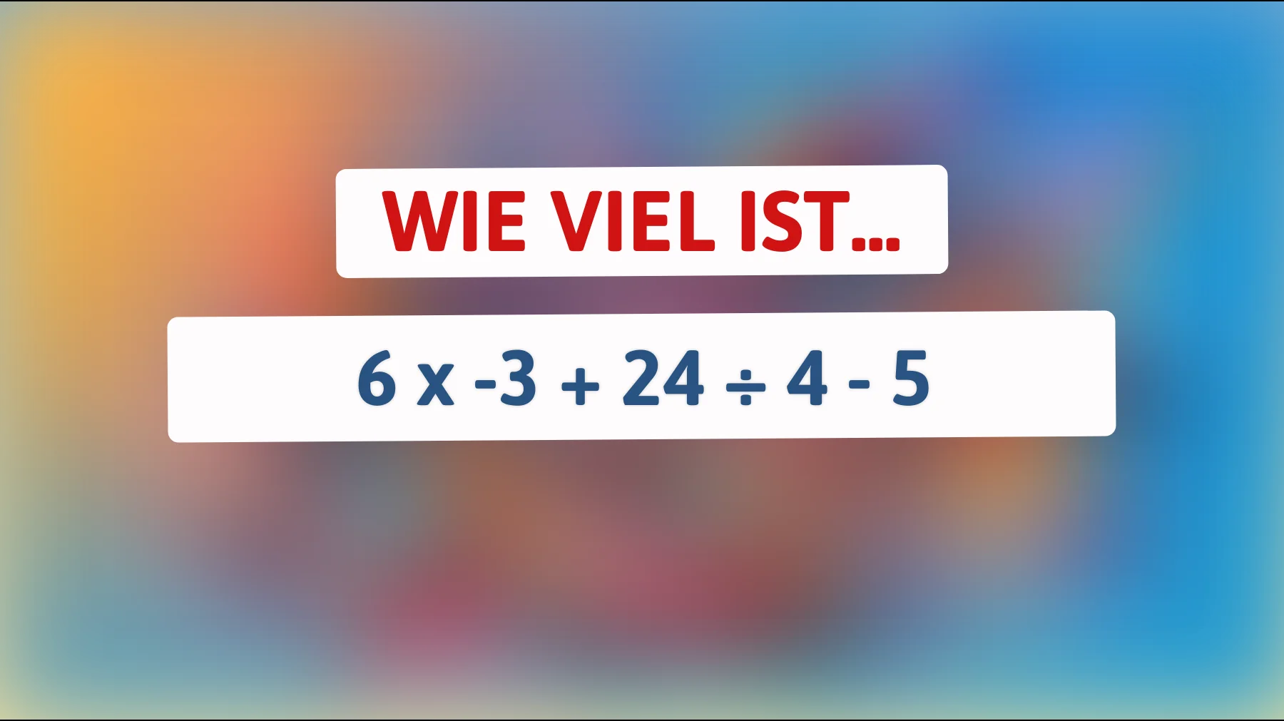 Nur die Schlauesten lösen das: Schaffst du diese einfache Rechenfalle ohne Fehler?"