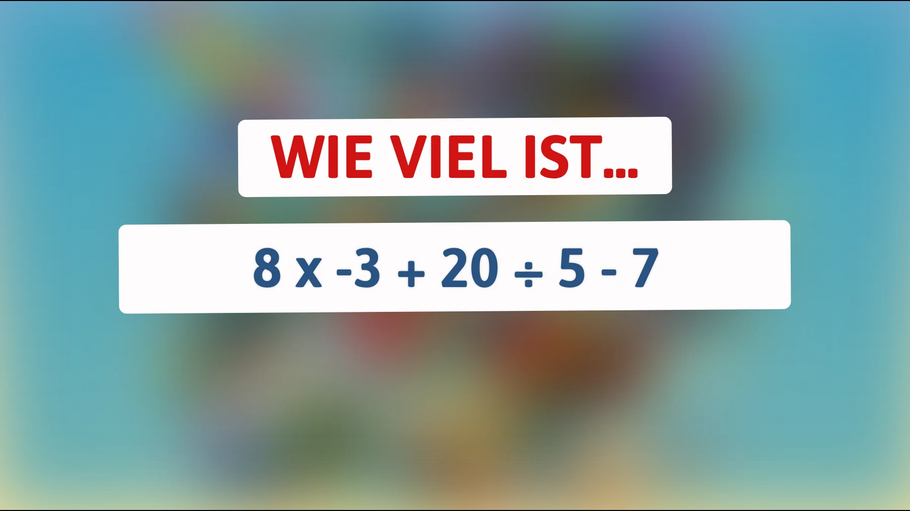 Nur echte Denker schaffen das: Rechne diese einfache Aufgabe – bist du schlauer als die meisten?"