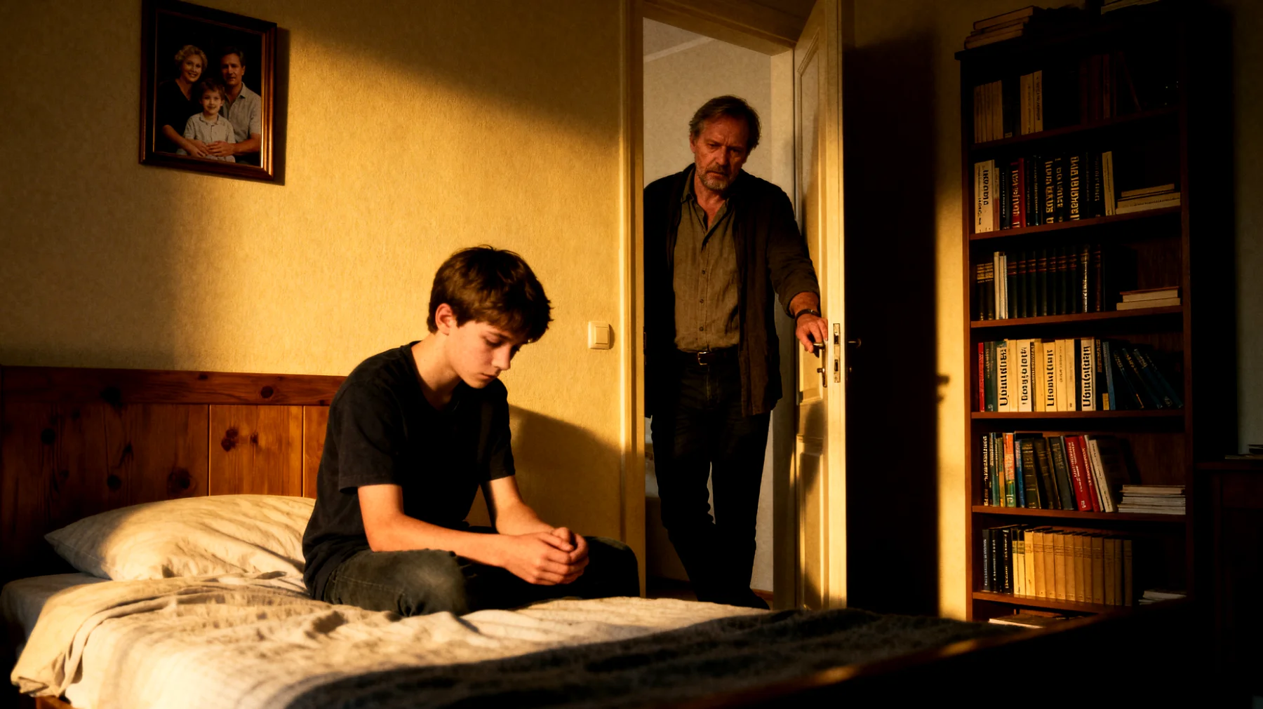 Der Vater bemerkt, dass sein jugendliches Kind zunehmend negativ über sich selbst spricht, Vergleiche mit Gleichaltrigen zieht und das Gefühl äußert, nicht gut genug zu sein – weder in der Schule noch im sozialen Umfeld. Er weiß nicht, wie er reagieren soll, ohne das Problem zu verharmlosen oder zu verstärken."