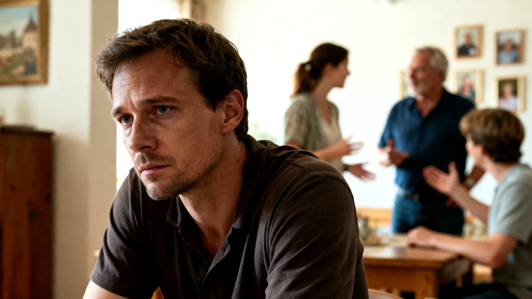 Der Vater fühlt sich zunehmend überfordert, da sein junger erwachsener Sohn/seine junge erwachsene Tochter eine intensive Eifersucht gegenüber dem Geschwisterkind entwickelt hat. Trotz des Erwachsenenalters kämpft das Kind noch immer um die Aufmerksamkeit, Anerkennung und Zuneigung des Vaters, was zu wiederkehrenden Spannungen, Vorwürfen und emotionalen Ausbrüchen innerhalb der Familie führt."