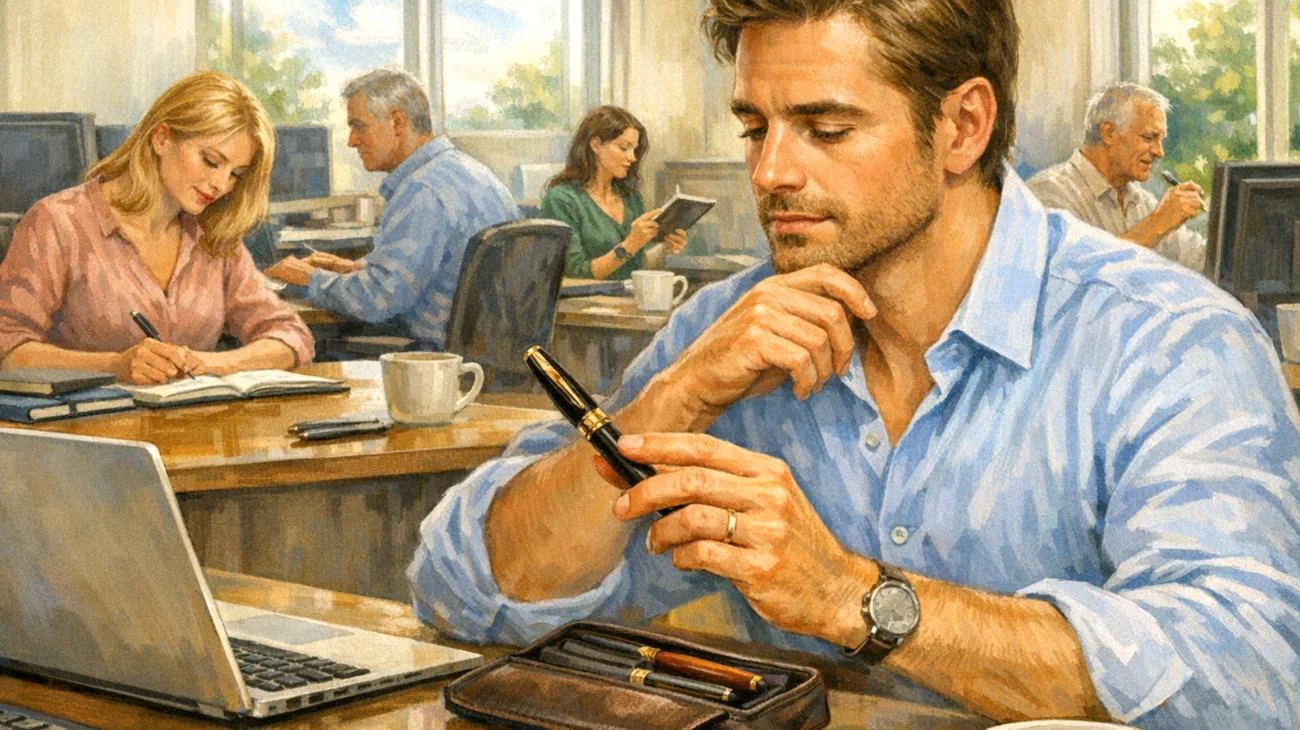 Was bedeutet es, immer denselben Stift zur Arbeit mitzubringen, laut Psychologie?2026-04-04T09:54:13.135Z"