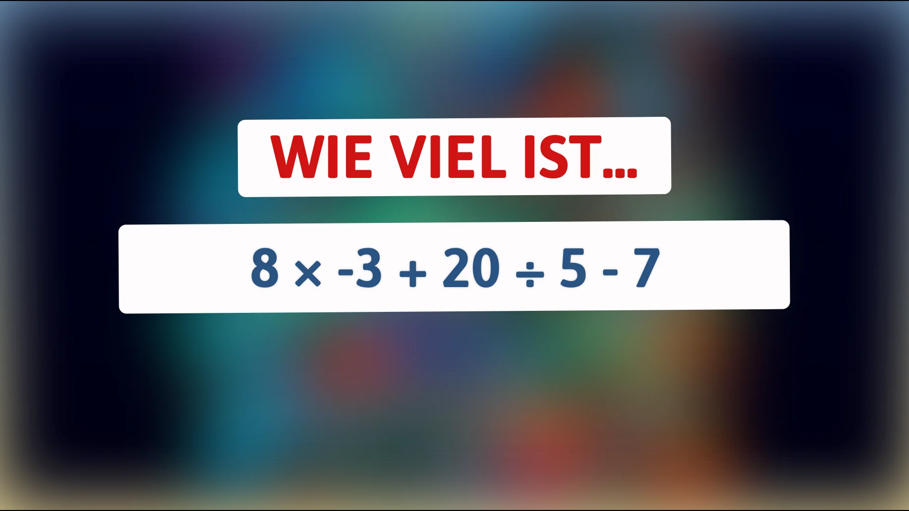 nur wirklich schlaue schaffen diese rechnung im kopf – gehörst du dazu?"